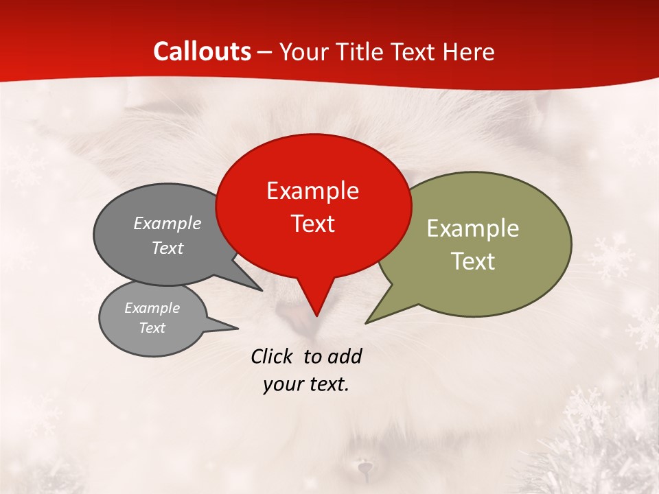 Balls Fluffy Feline PowerPoint Template