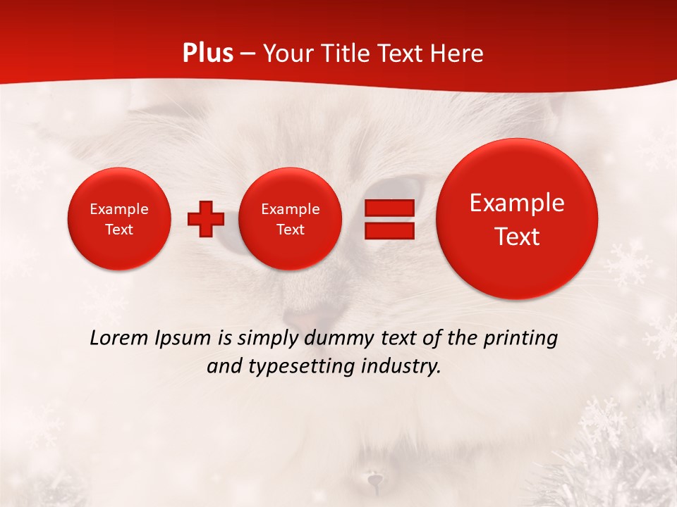 Balls Fluffy Feline PowerPoint Template