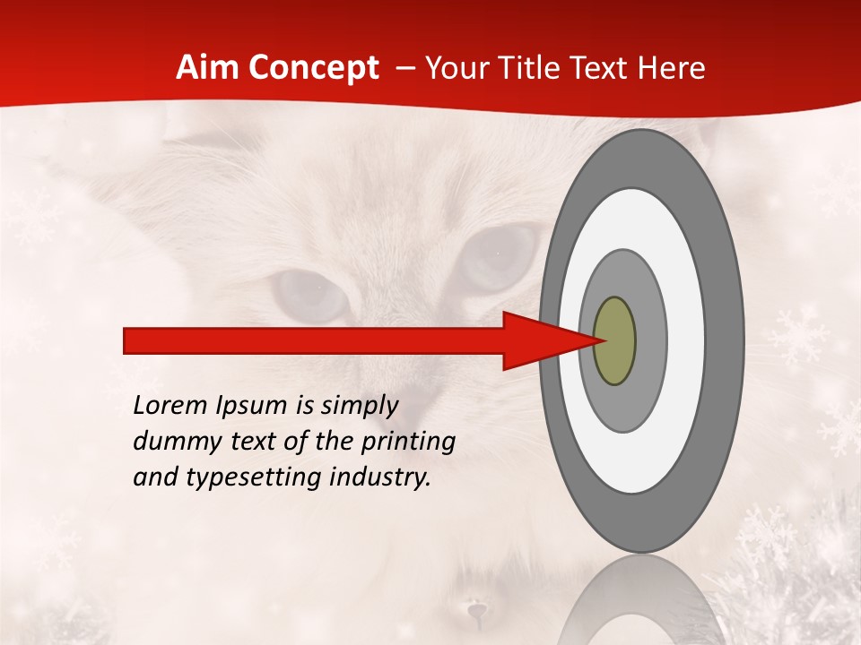 Balls Fluffy Feline PowerPoint Template