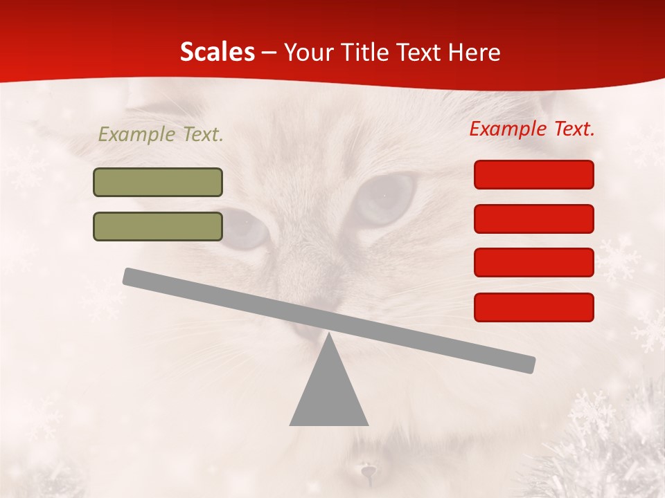 Balls Fluffy Feline PowerPoint Template