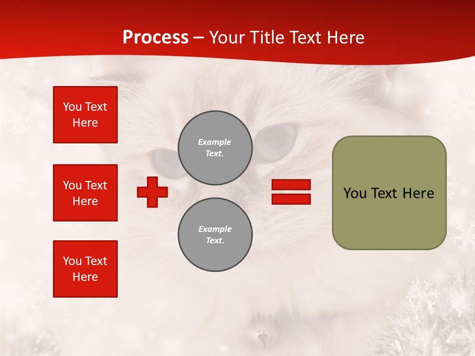 Balls Fluffy Feline PowerPoint Template