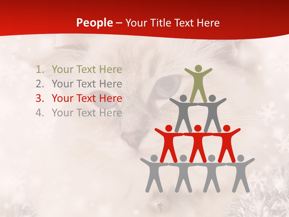 Balls Fluffy Feline PowerPoint Template