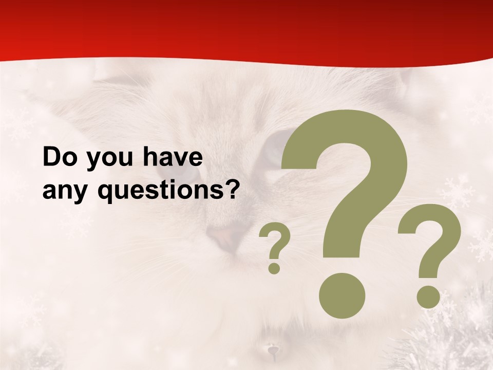 Balls Fluffy Feline PowerPoint Template