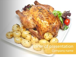 Meat Tomato Parsley PowerPoint Template