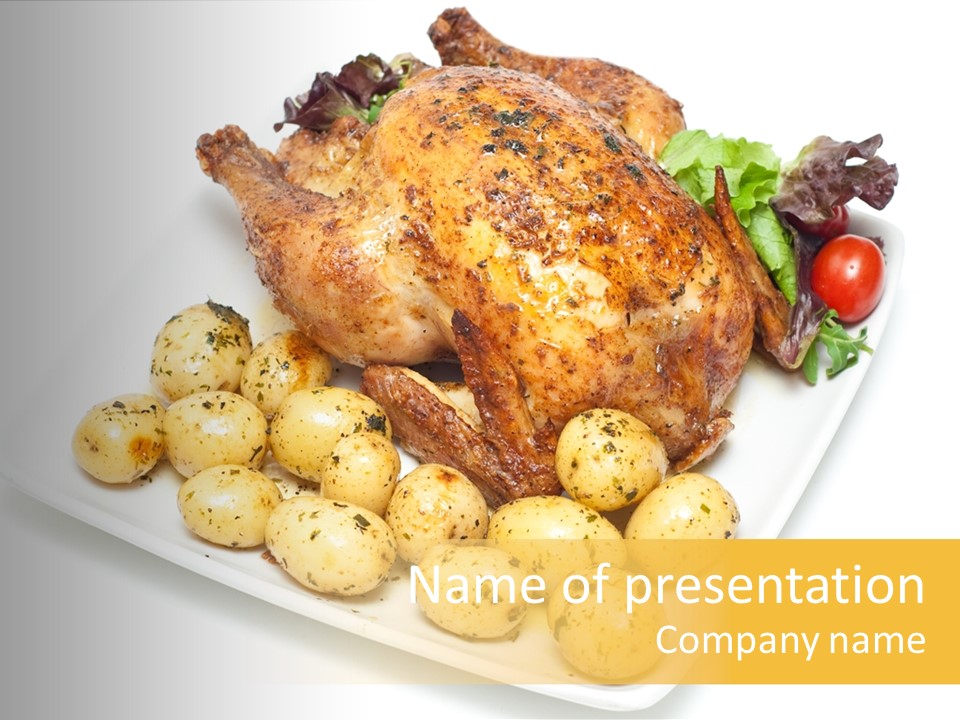 Meat Tomato Parsley PowerPoint Template