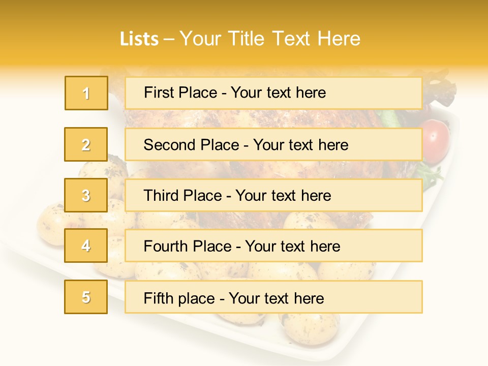 Meat Tomato Parsley PowerPoint Template