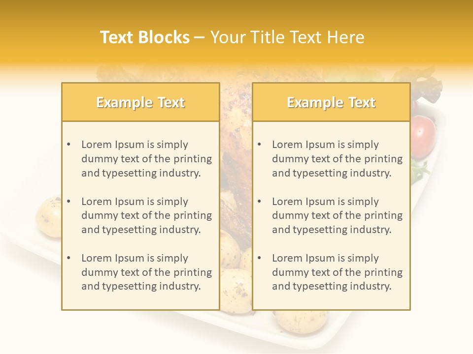 Meat Tomato Parsley PowerPoint Template
