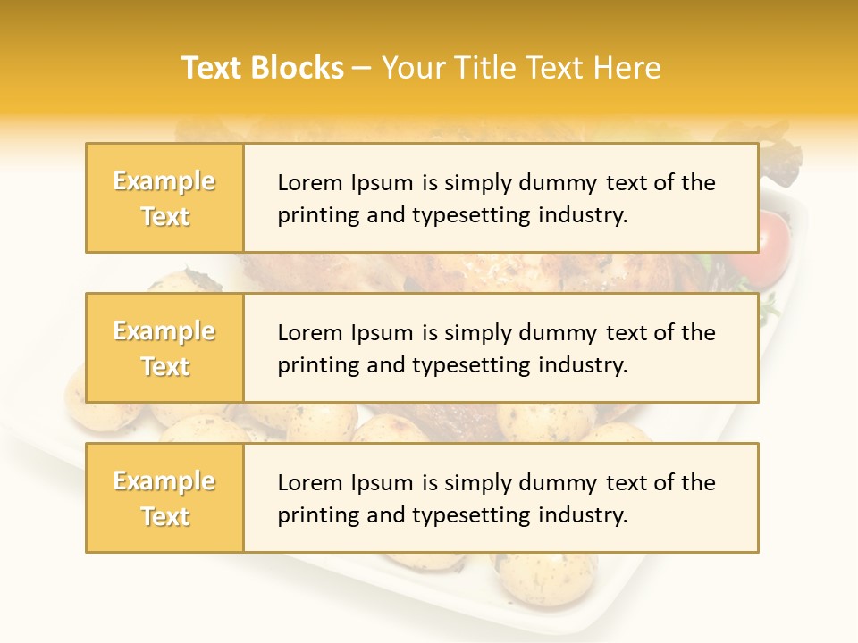 Meat Tomato Parsley PowerPoint Template