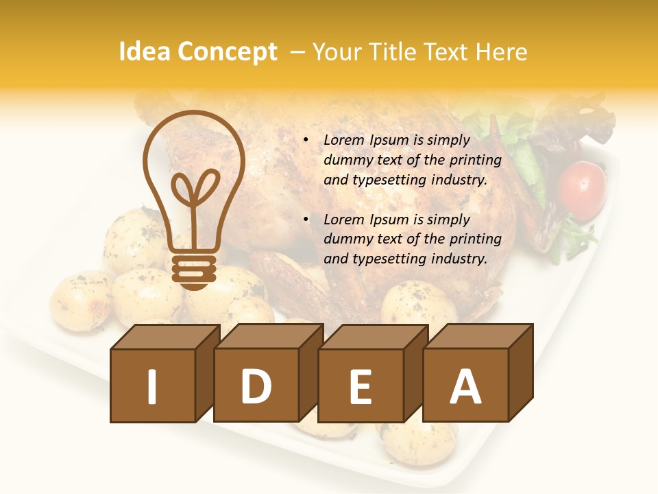 Meat Tomato Parsley PowerPoint Template