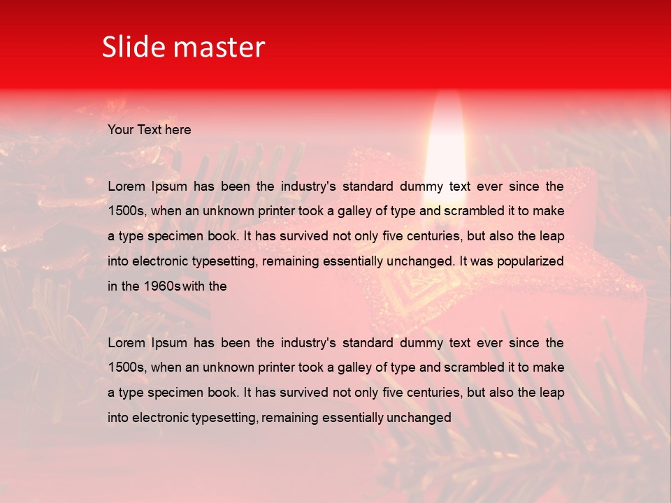 Glow Night Arrangement PowerPoint Template