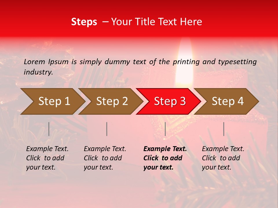 Glow Night Arrangement PowerPoint Template