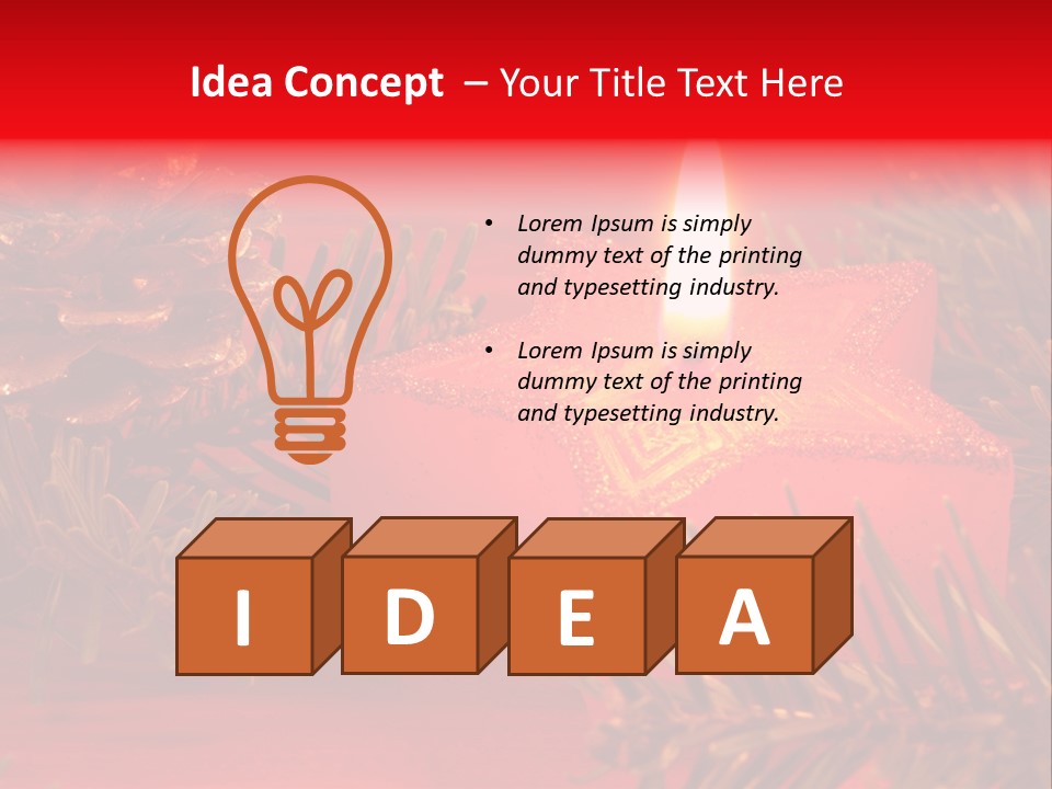 Glow Night Arrangement PowerPoint Template