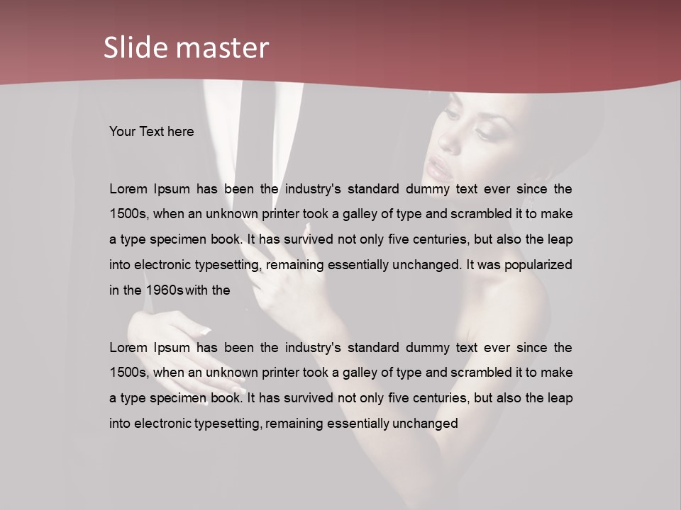 Two Couple Hugging PowerPoint Template