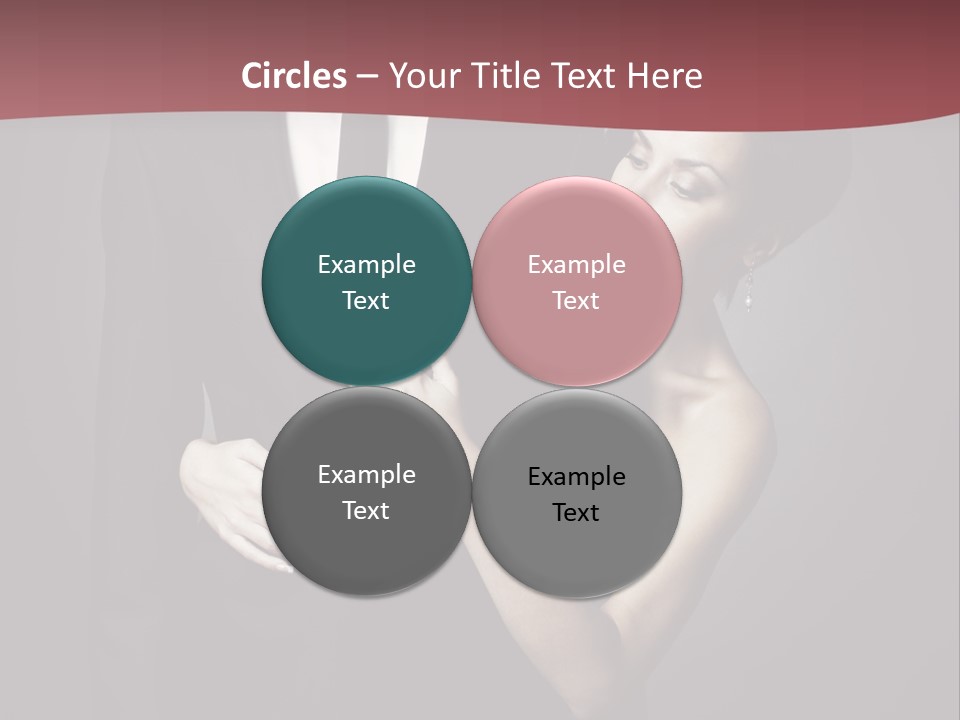 Two Couple Hugging PowerPoint Template