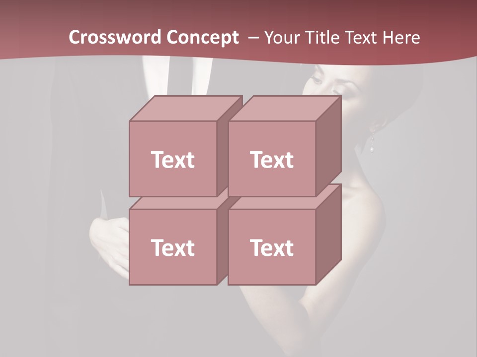 Two Couple Hugging PowerPoint Template