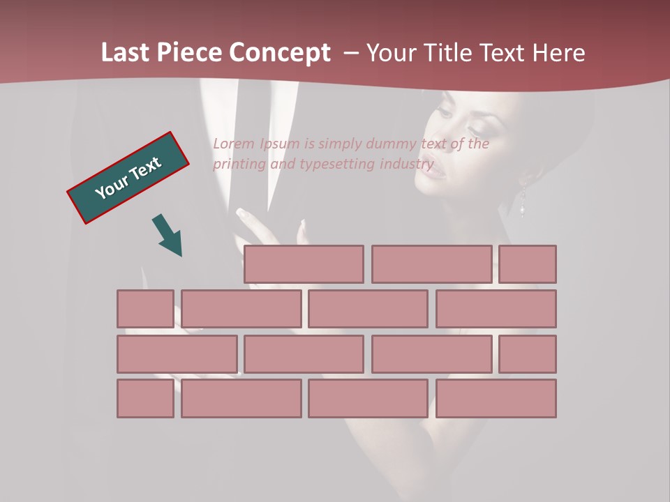 Two Couple Hugging PowerPoint Template