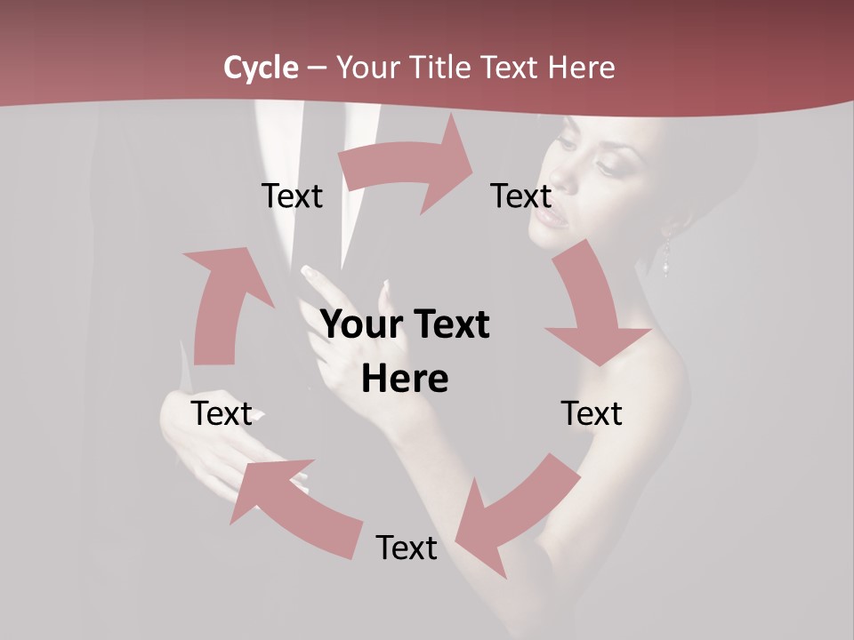 Two Couple Hugging PowerPoint Template