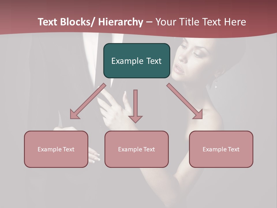 Two Couple Hugging PowerPoint Template