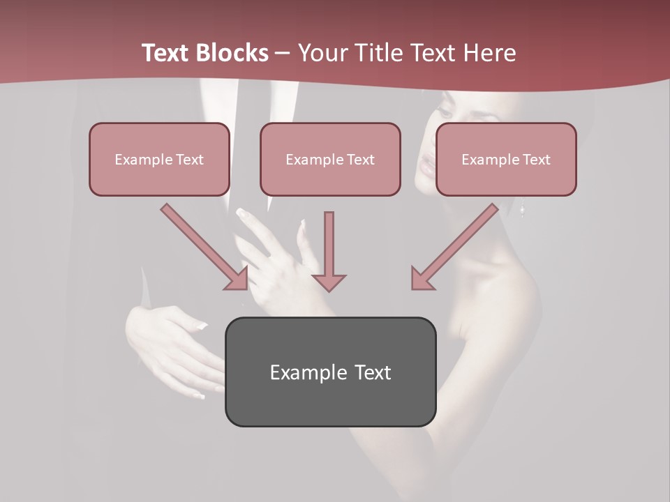 Two Couple Hugging PowerPoint Template