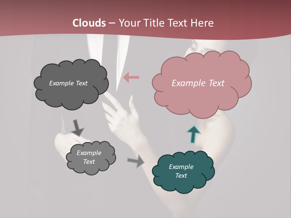 Two Couple Hugging PowerPoint Template