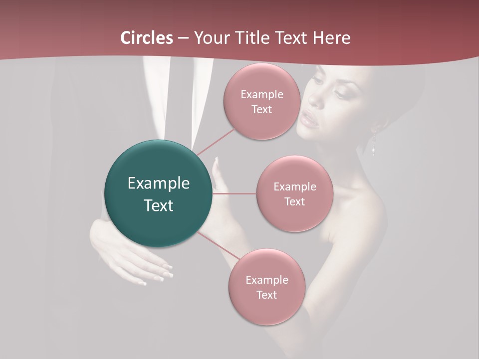 Two Couple Hugging PowerPoint Template