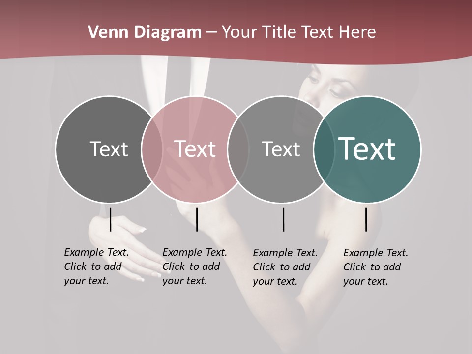 Two Couple Hugging PowerPoint Template