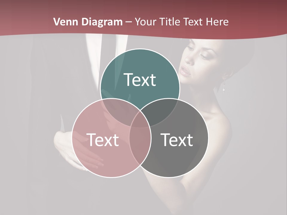 Two Couple Hugging PowerPoint Template