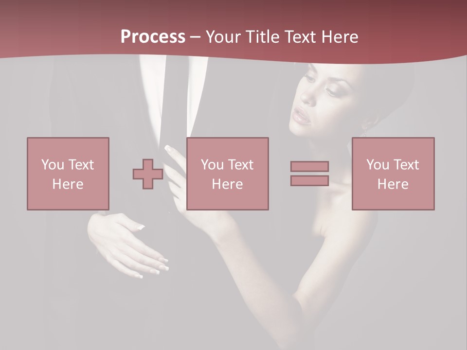 Two Couple Hugging PowerPoint Template