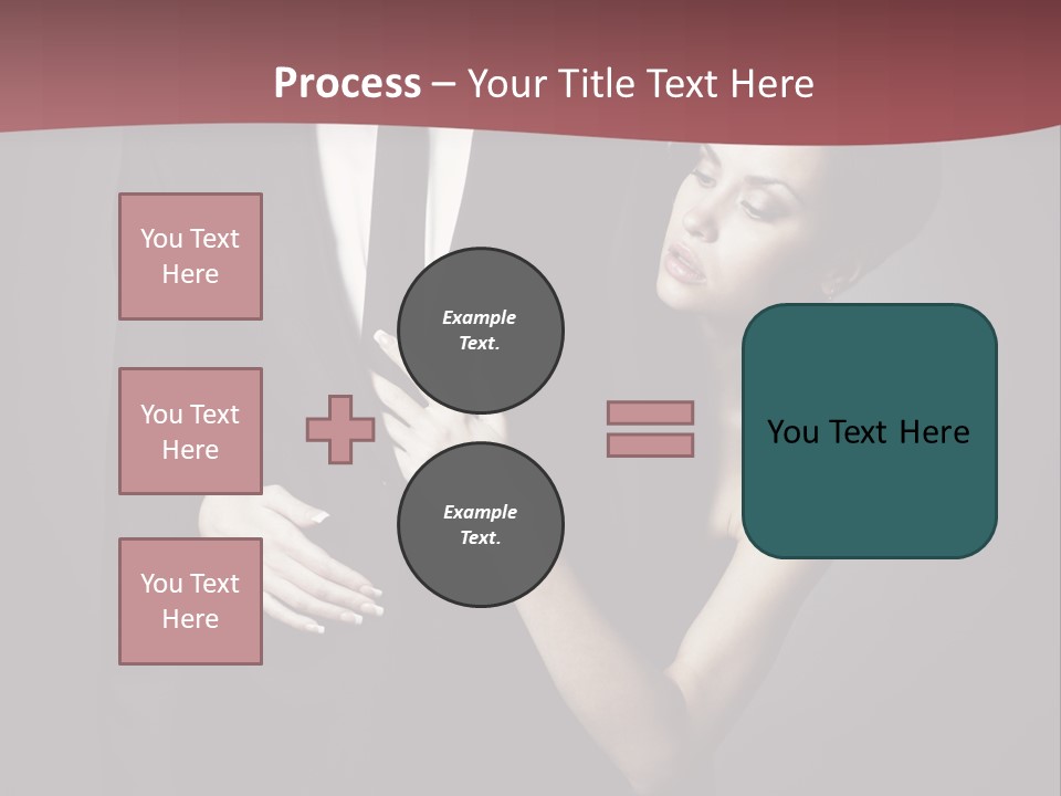 Two Couple Hugging PowerPoint Template