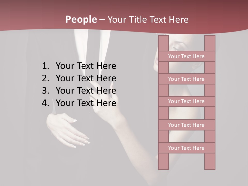 Two Couple Hugging PowerPoint Template