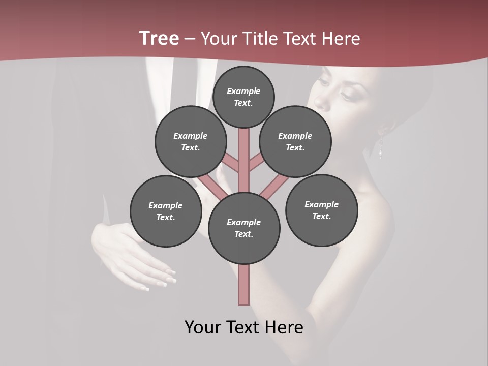 Two Couple Hugging PowerPoint Template