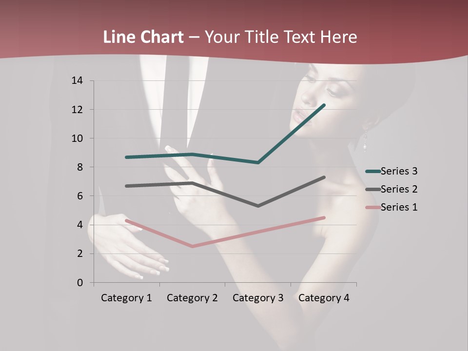 Two Couple Hugging PowerPoint Template