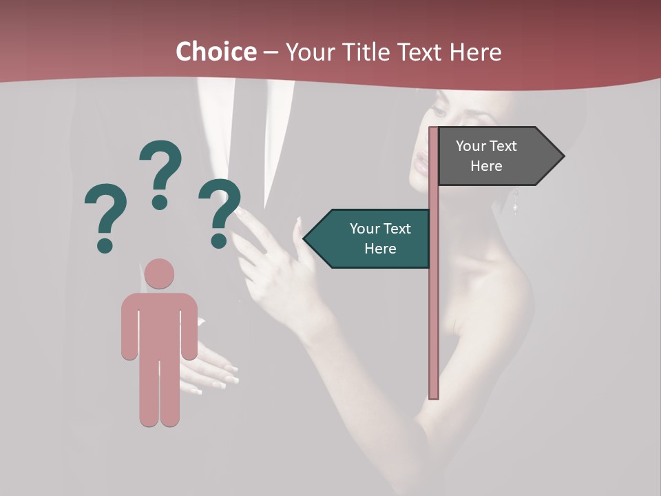 Two Couple Hugging PowerPoint Template