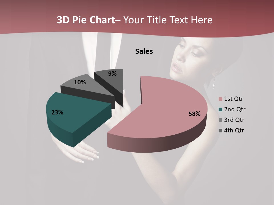Two Couple Hugging PowerPoint Template