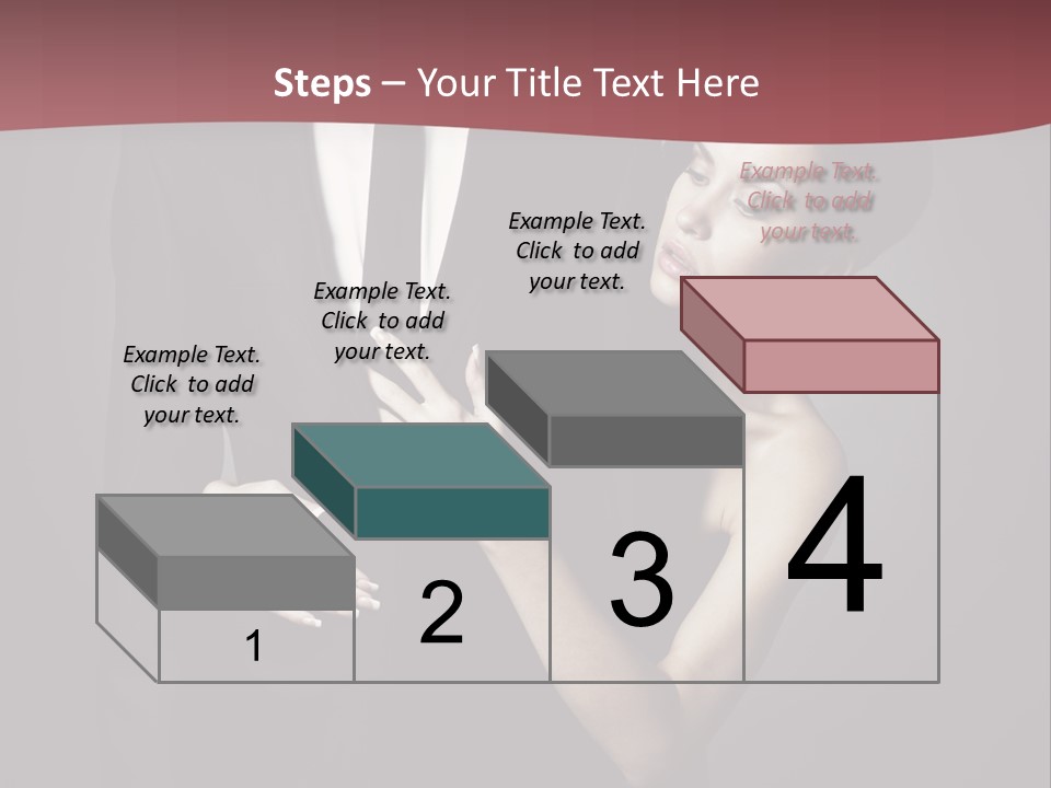 Two Couple Hugging PowerPoint Template