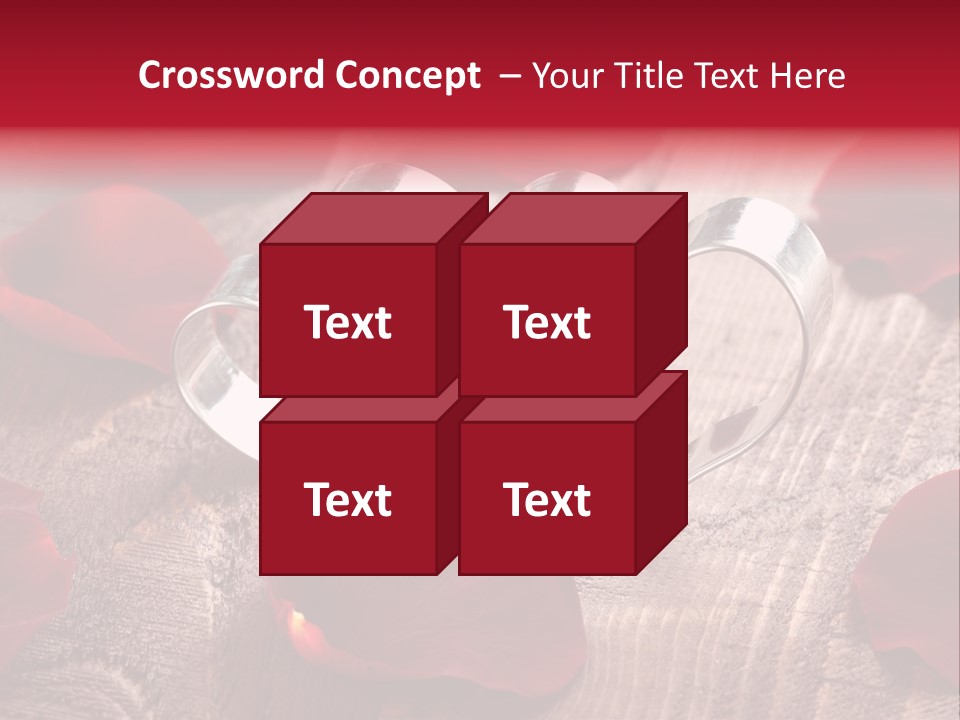 Petal Birthday Rose Petal PowerPoint Template