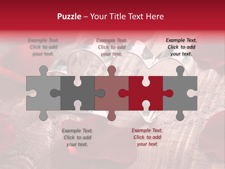 Petal Birthday Rose Petal PowerPoint Template