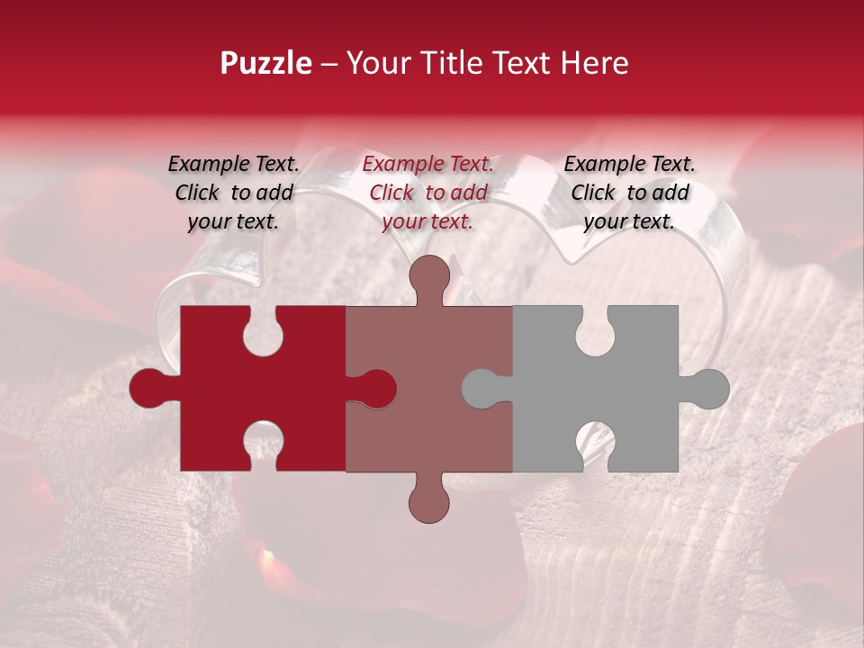 Petal Birthday Rose Petal PowerPoint Template