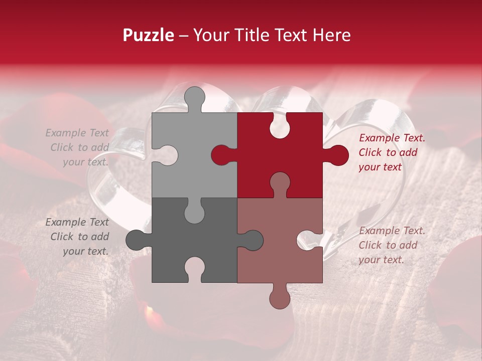 Petal Birthday Rose Petal PowerPoint Template