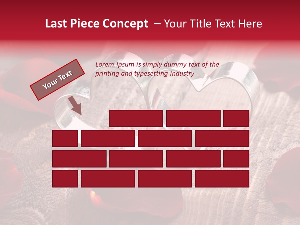 Petal Birthday Rose Petal PowerPoint Template