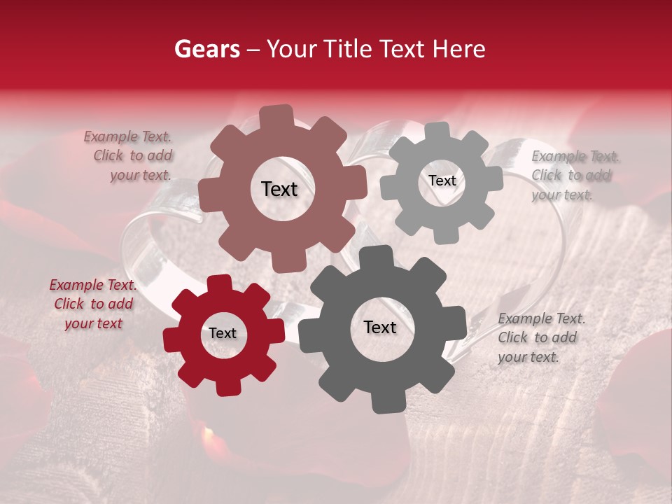 Petal Birthday Rose Petal PowerPoint Template