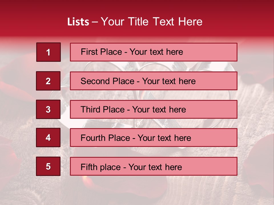 Petal Birthday Rose Petal PowerPoint Template