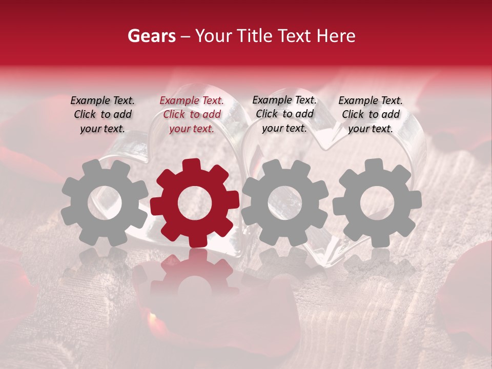 Petal Birthday Rose Petal PowerPoint Template