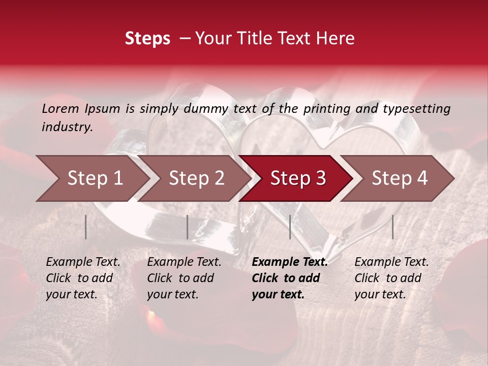 Petal Birthday Rose Petal PowerPoint Template