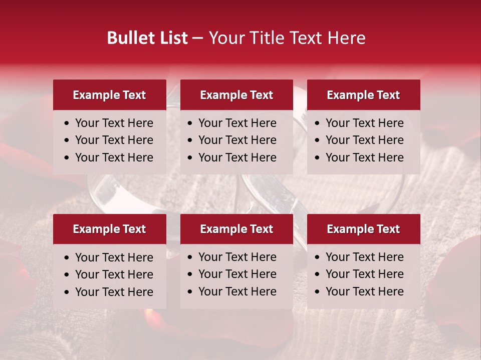 Petal Birthday Rose Petal PowerPoint Template