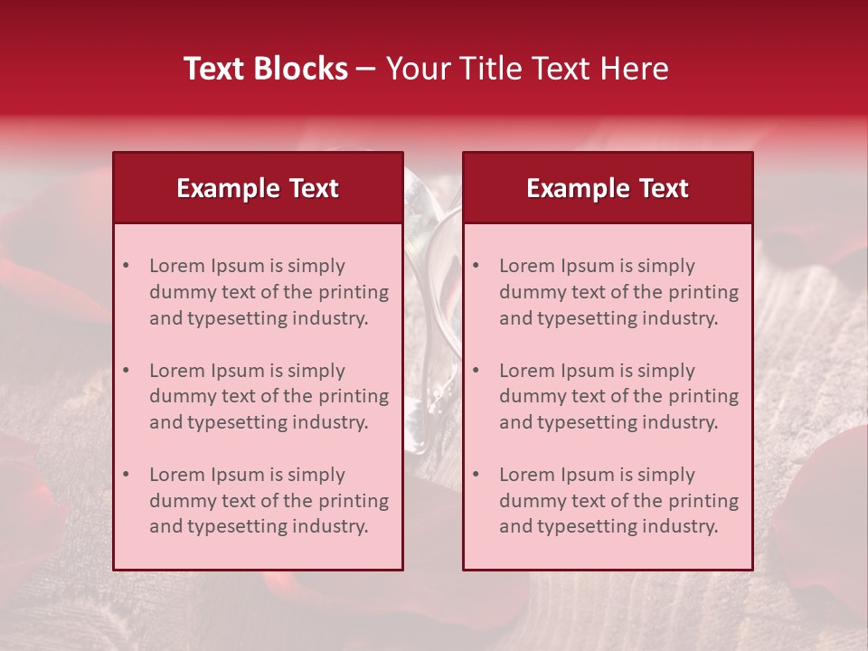 Petal Birthday Rose Petal PowerPoint Template