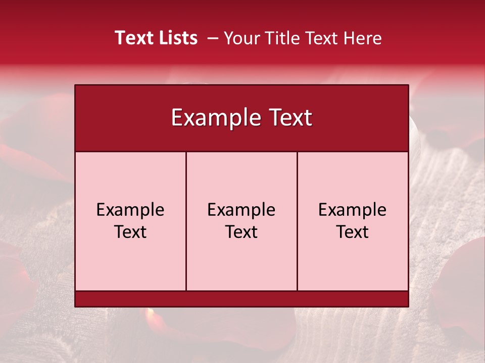 Petal Birthday Rose Petal PowerPoint Template