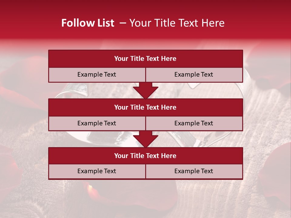 Petal Birthday Rose Petal PowerPoint Template