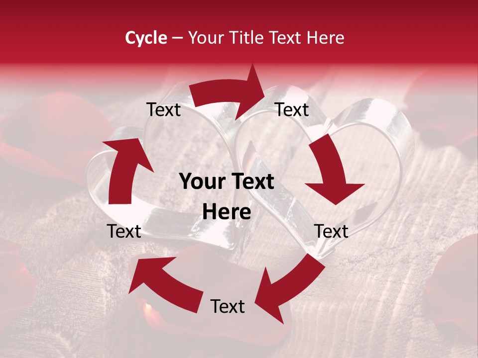 Petal Birthday Rose Petal PowerPoint Template