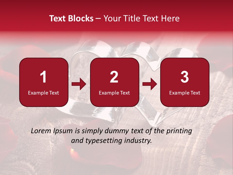 Petal Birthday Rose Petal PowerPoint Template